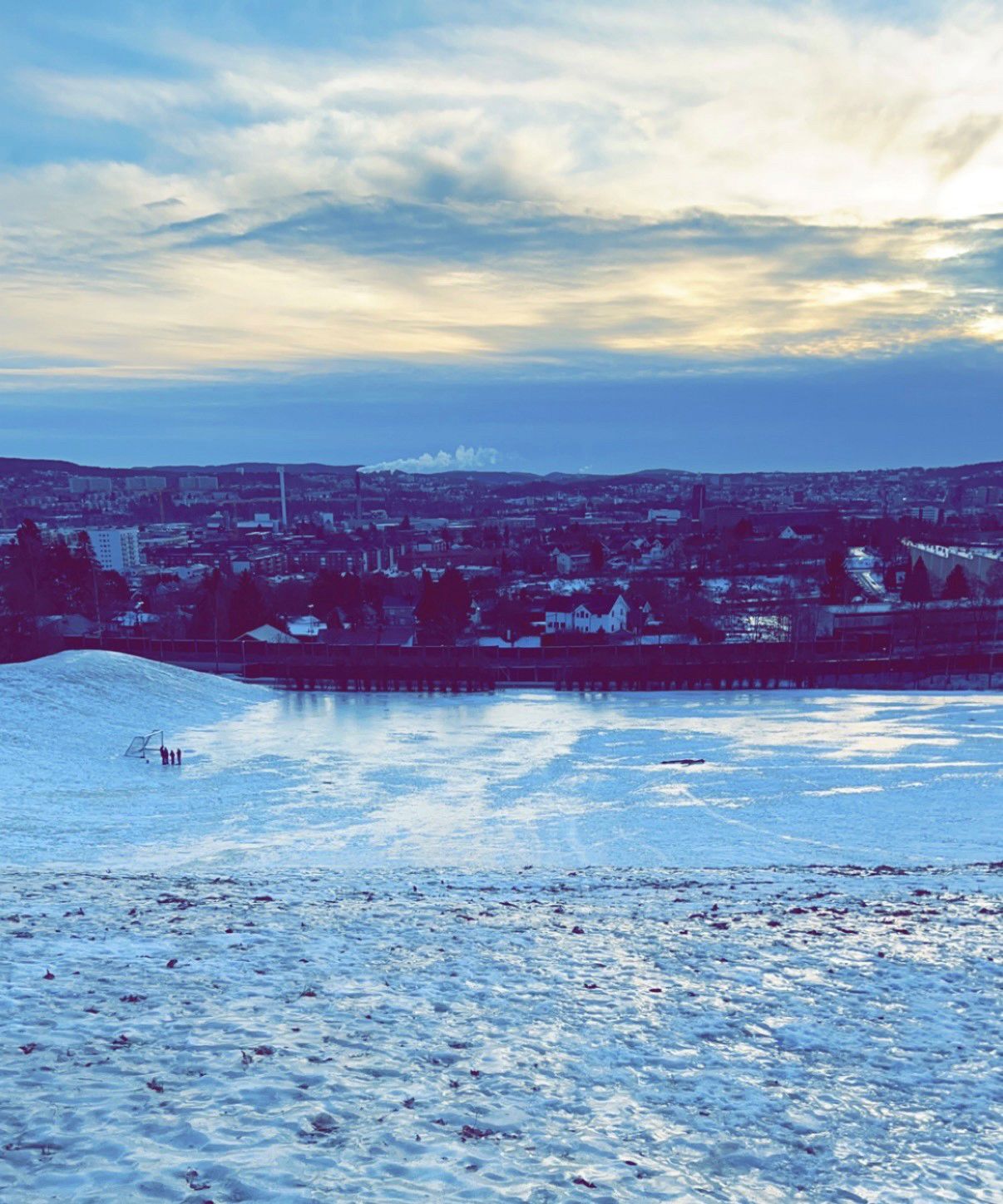 Bildet viser vinter i Oslo