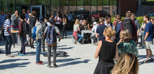 Grilling i skolegården