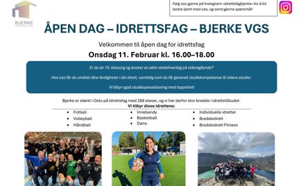 Foto: Åpen dag Idrettsfag Åpen dag Idrettsfag